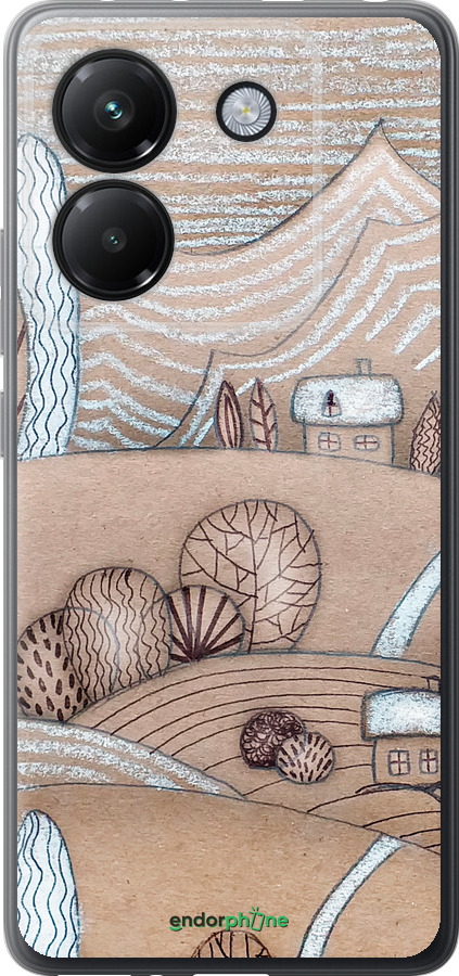 Силиконовый чехол Сказочные холмы для Xiaomi Poco M7 Pro 5G - 4749u-3942 изображение 