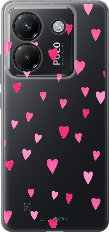 Силіконовий чехол Сердечка 2 для Xiaomi Poco M7 Pro 5G - 4763u-3942 изображение 