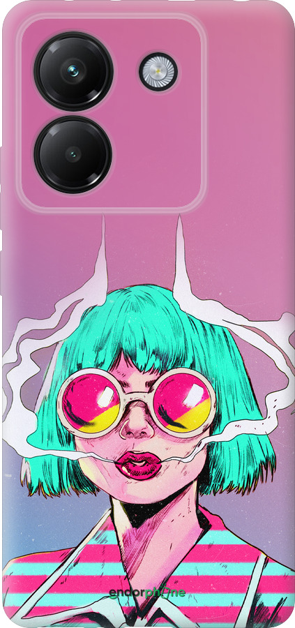 Силіконовий чехол Поп арт дівчина для Xiaomi Poco M7 Pro 5G - 5378u-3942 изображение 