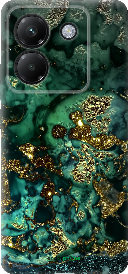 Силиконовый чехол Мрамор золото богатство для Xiaomi Poco M7 Pro 5G - 5419u-3942 изображение 