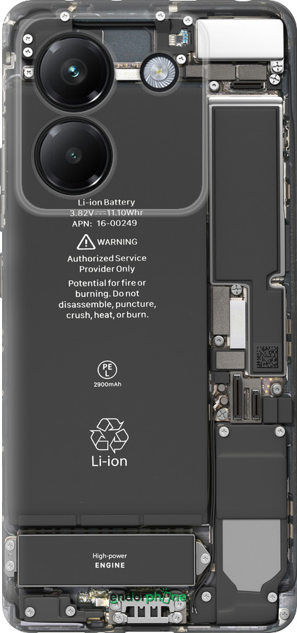 Силиконовый чехол Детали смартфона для Xiaomi Poco M7 Pro 5G - 5487u-3942 изображение 