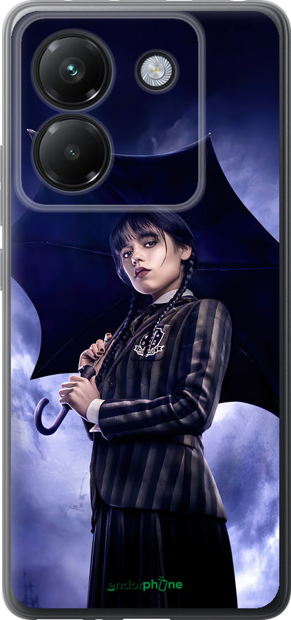 Силиконовый чехол Wednesday v2 для Xiaomi Poco M7 Pro 5G - 5516u-3942 изображение 