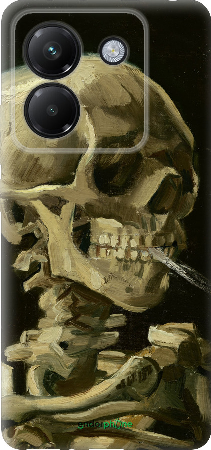Силиконовый чехол Винсент Ван Гог. Череп для Xiaomi Poco M7 Pro 5G - 5544u-3942 изображение 