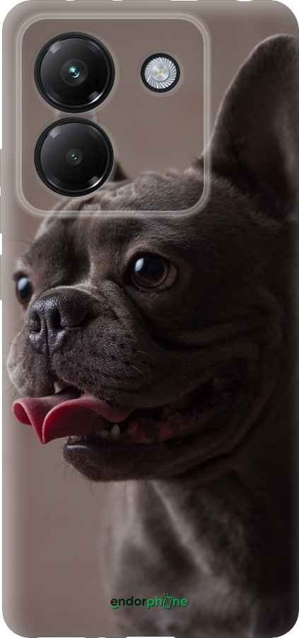 Силиконовый чехол Милый бульдог для Xiaomi Poco M7 Pro 5G - 5546u-3942 изображение 