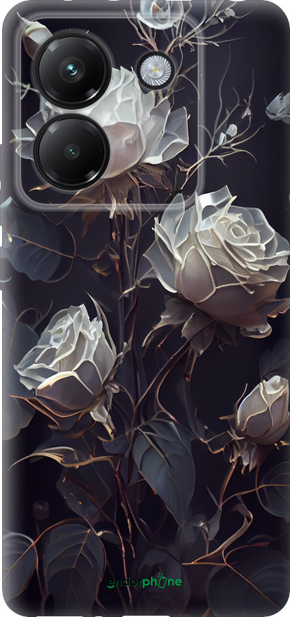 Силіконовий чехол Троянди 2 для Xiaomi Poco M7 Pro 5G - 5550u-3942 изображение 