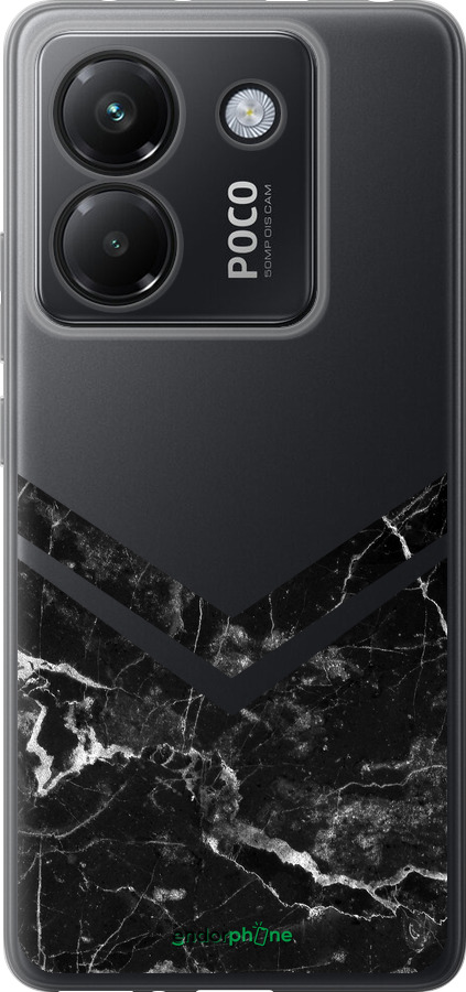 Силиконовый чехол Мраморный шеврон для Xiaomi Poco M7 Pro 5G - 5570u-3942 изображение 