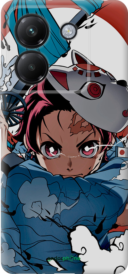 Силіконовий чехол Танджиро Камадо для Xiaomi Poco M7 Pro 5G - 5574u-3942 изображение 