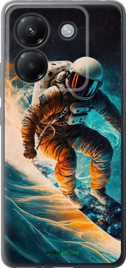 Силиконовый чехол Сноубордист для Xiaomi Poco M7 Pro 5G - 5604u-3942 изображение 