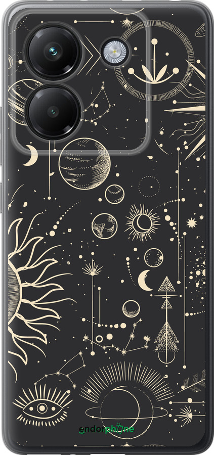 Силиконовый чехол Фаза луны для Xiaomi Poco M7 Pro 5G - 5605u-3942 изображение 