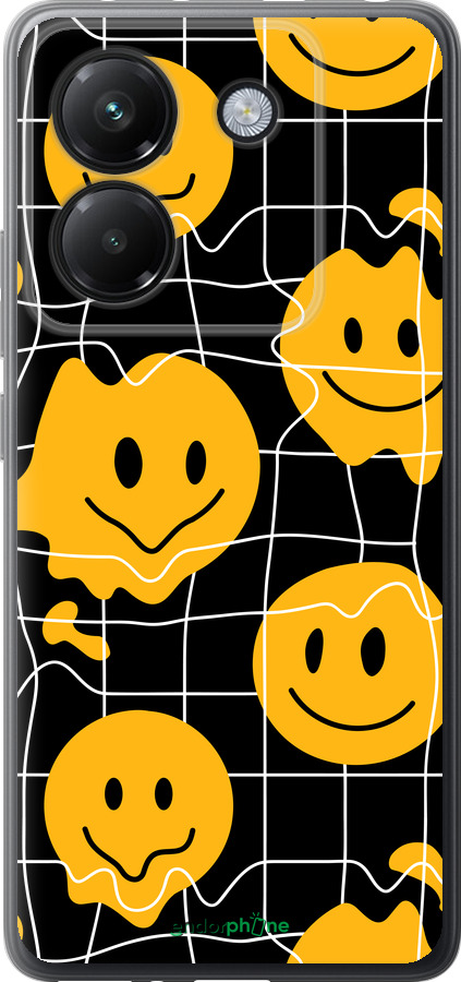 Силиконовый чехол Смайлы v3 для Xiaomi Poco M7 Pro 5G - 5623u-3942 изображение 