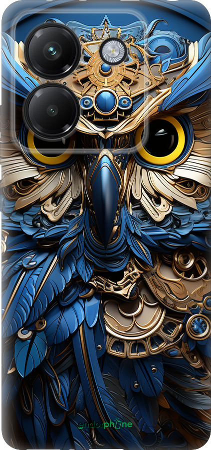 Силиконовый чехол Сова v2 для Xiaomi Poco M7 Pro 5G - 5649u-3942 изображение 