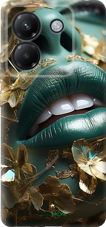 Силиконовый чехол Губы 2 для Xiaomi Poco M7 Pro 5G - 5667u-3942 изображение 