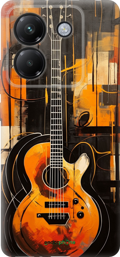 Силиконовый чехол Чехол для телефона Оранжевая Гитара для Xiaomi Poco M7 Pro 5G - 5934u-3942 изображение 