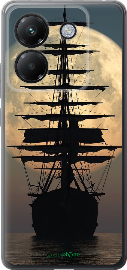 Силиконовый чехол Корабль для Xiaomi Poco M7 Pro 5G - 5998u-3942 изображение 