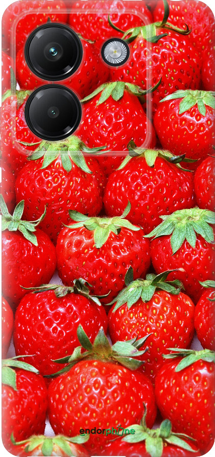 Силіконовий чехол Полуниця для Xiaomi Poco M7 Pro 5G - 6020u-3942 изображение 