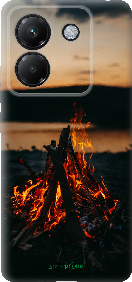 Силіконовий чехол Вогонь для Xiaomi Poco M7 Pro 5G - 6021u-3942 изображение 