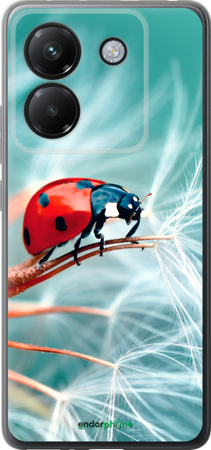 Силиконовый чехол Божья коровка для Xiaomi Poco M7 Pro 5G - 6049u-3942 изображение 