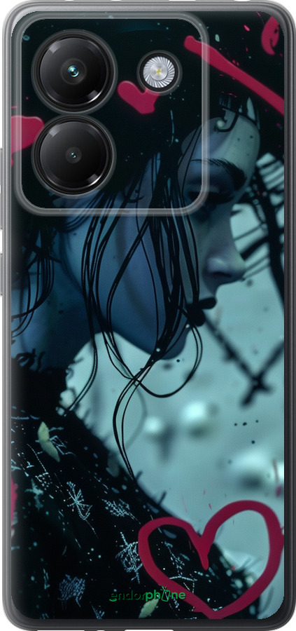 Силиконовый чехол XO Love v2 для Xiaomi Poco M7 Pro 5G - 6057u-3942 изображение 