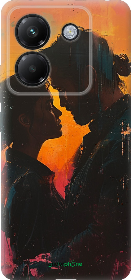 Силіконовий чехол Кохання на полотні для Xiaomi Poco M7 Pro 5G - 6067u-3942 изображение 