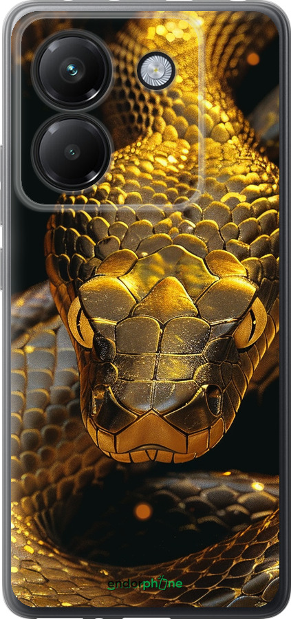 Силиконовый чехол Golden snake для Xiaomi Poco M7 Pro 5G - 6072u-3942 изображение 