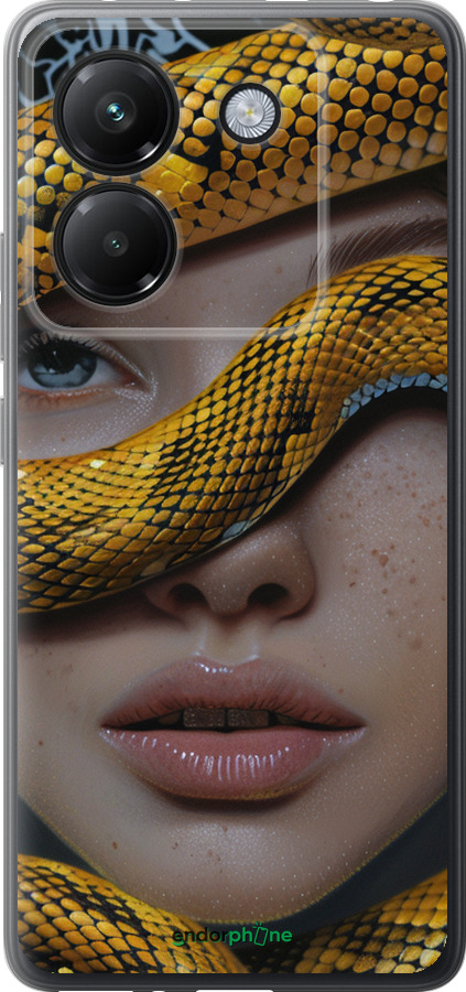 Силіконовий чехол Обійми змії для Xiaomi Poco M7 Pro 5G - 6081u-3942 изображение 