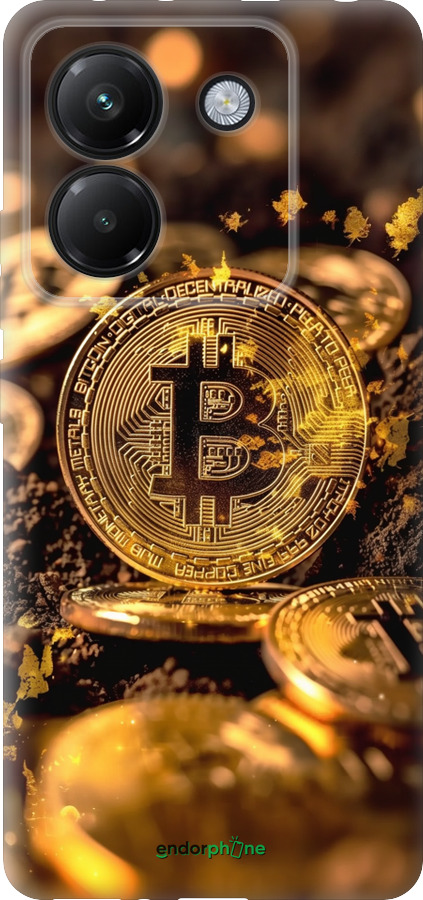 Силиконовый чехол Золотая лихорадка биткойна для Xiaomi Poco M7 Pro 5G - 6089u-3942 изображение 
