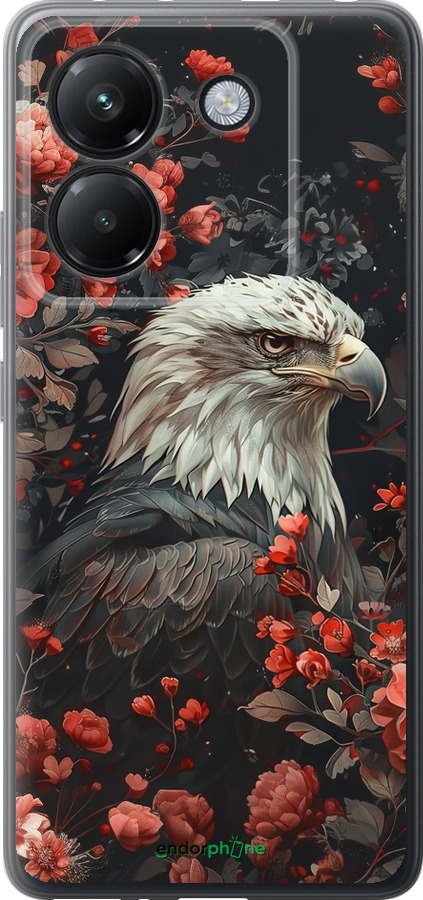 Силіконовий чехол Квітковий вартовий для Xiaomi Poco M7 Pro 5G - 6102u-3942 изображение 