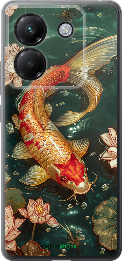 Силиконовый чехол Мелодия Лотоса для Xiaomi Poco M7 Pro 5G - 6106u-3942 изображение 