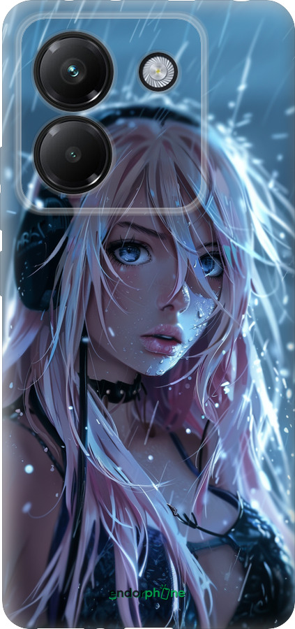 Силиконовый чехол Неоновый дождь для Xiaomi Poco M7 Pro 5G - 6119u-3942 изображение 