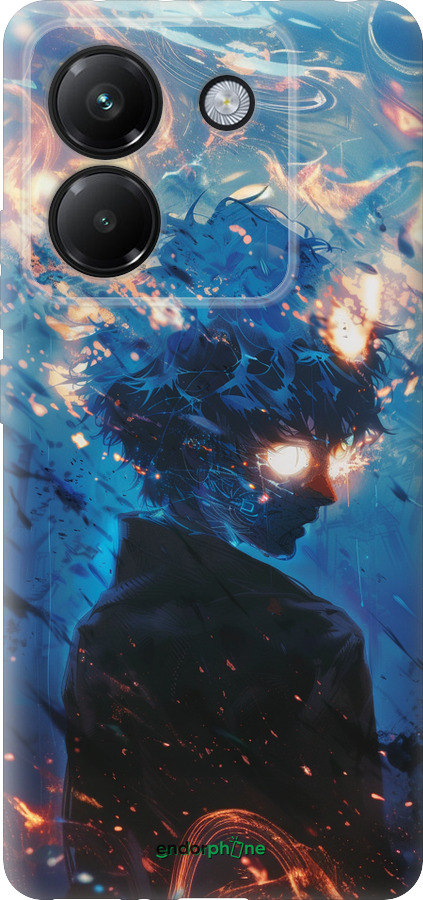 Силіконовий чехол Сатору Годжо для Xiaomi Poco M7 Pro 5G - 6129u-3942 изображение 