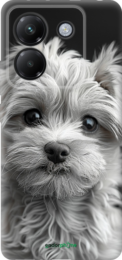 Силиконовый чехол Мальтипу на чорном фоне для Xiaomi Poco M7 Pro 5G - 6156u-3942 изображение 