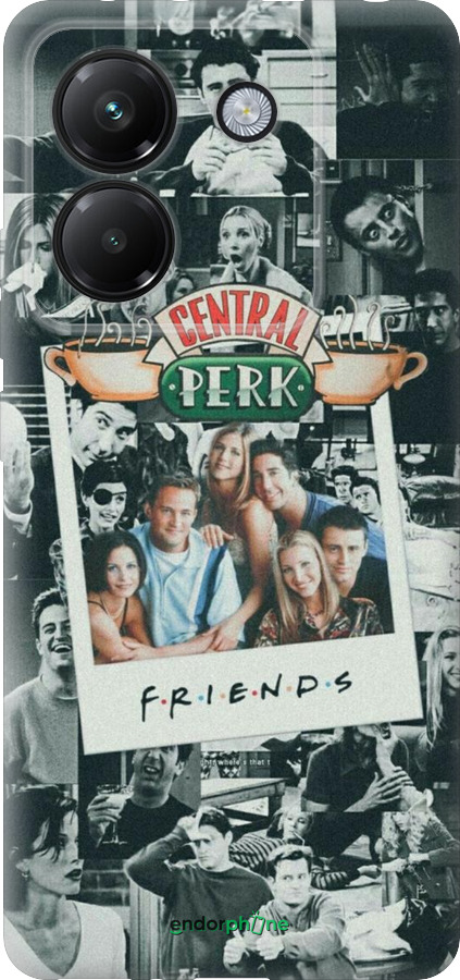 Силиконовый чехол Друзья для Xiaomi Poco M7 Pro 5G - 6276u-3942 изображение 