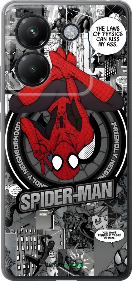 Силіконовий чехол Человек паук для Xiaomi Poco M7 Pro 5G - 6279u-3942 изображение 