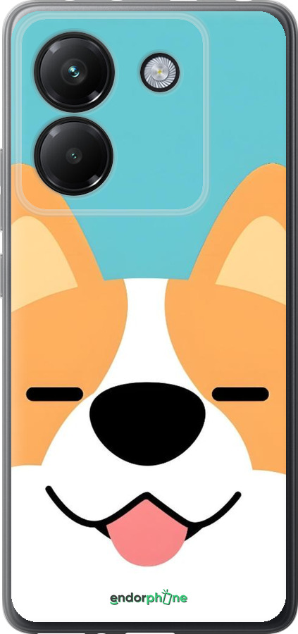 Силиконовый чехол Корги для Xiaomi Poco M7 Pro 5G - 6280u-3942 изображение 