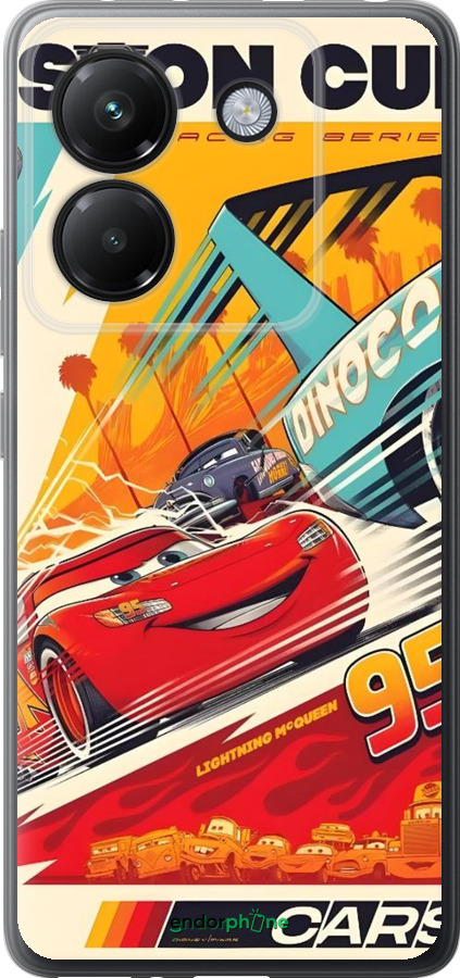 Силиконовый чехол Тачки для Xiaomi Poco M7 Pro 5G - 6288u-3942 изображение 