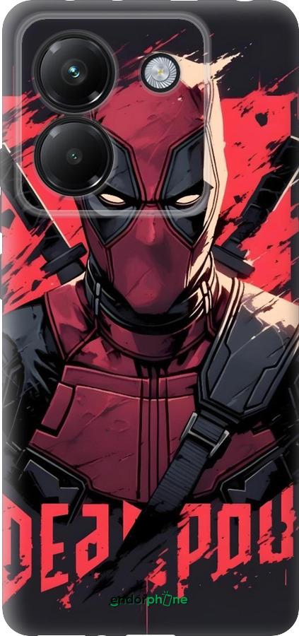 Силиконовый чехол Дедпул для Xiaomi Poco M7 Pro 5G - 6293u-3942 изображение 