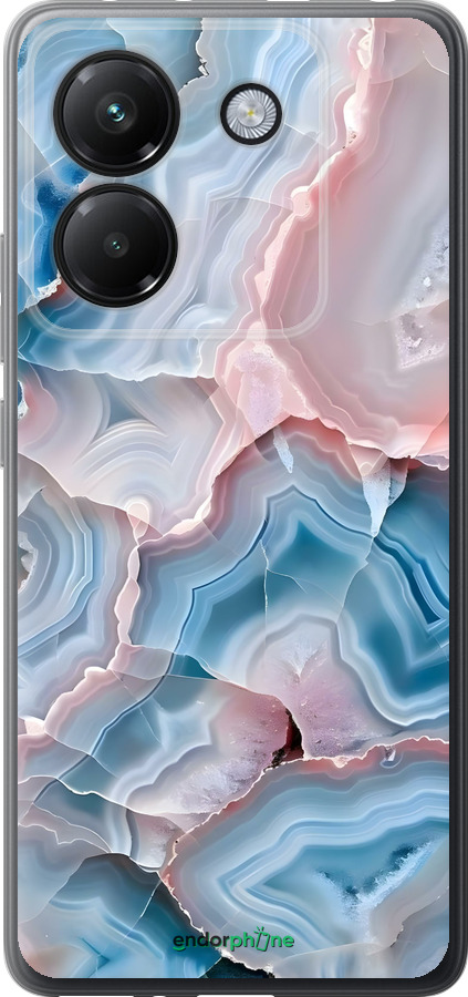 Силиконовый чехол Мрамор для Xiaomi Poco M7 Pro 5G - 6306u-3942 изображение 