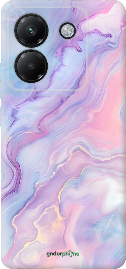 Силиконовый чехол Нежный мрамор для Xiaomi Poco M7 Pro 5G - 6310u-3942 изображение 