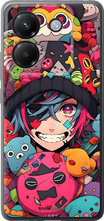 Силиконовый чехол Аниме парень для Xiaomi Poco M7 Pro 5G - 6317u-3942 изображение 
