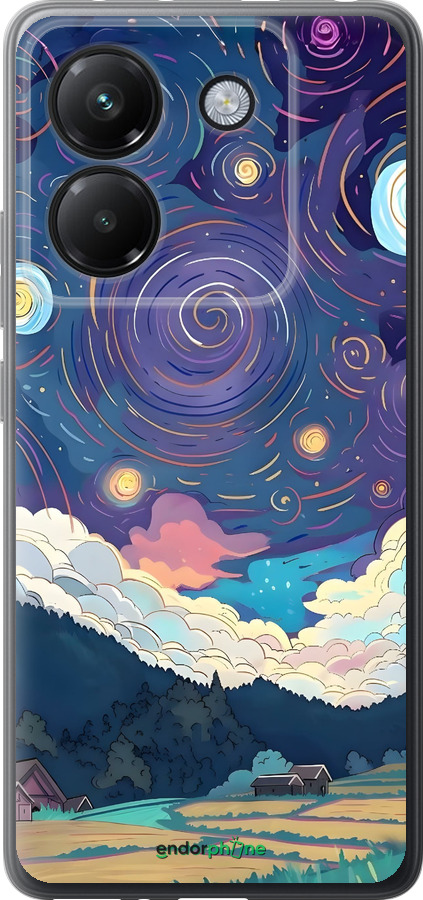 Силиконовый чехол Креативный арт для Xiaomi Poco M7 Pro 5G - 6322u-3942 изображение 