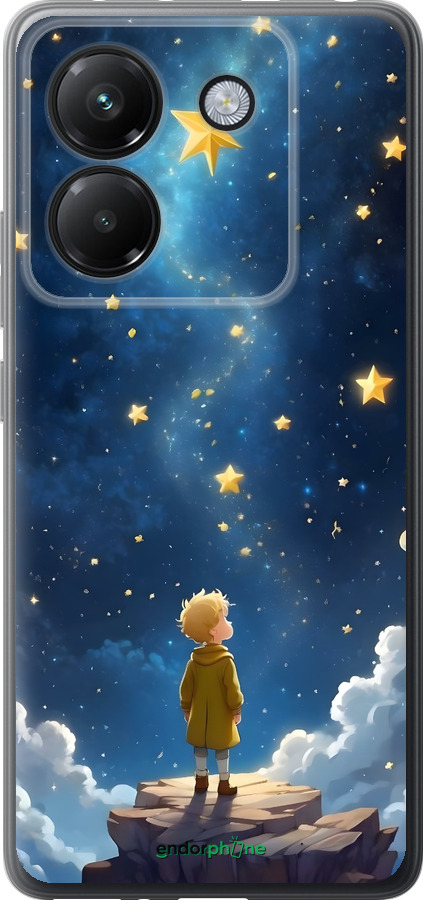 Силиконовый чехол Маленький принц для Xiaomi Poco M7 Pro 5G - 6326u-3942 изображение 