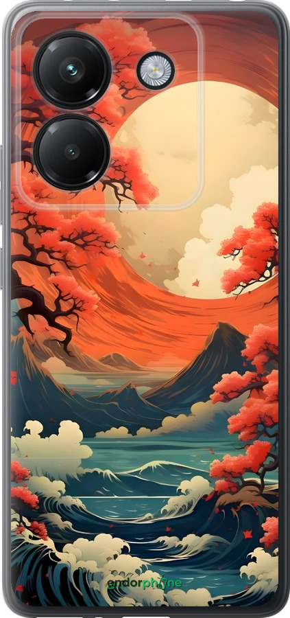 Силиконовый чехол Природа японии для Xiaomi Poco M7 Pro 5G - 6327u-3942 изображение 