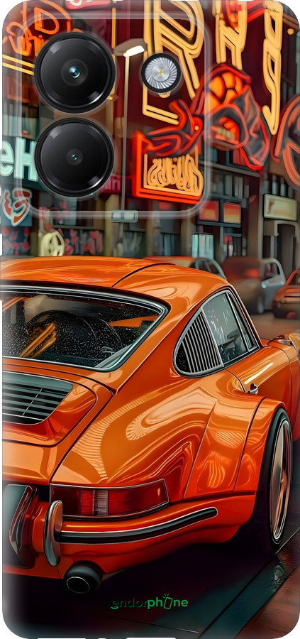 Силиконовый чехол Порше для Xiaomi Poco M7 Pro 5G - 6334u-3942 изображение 