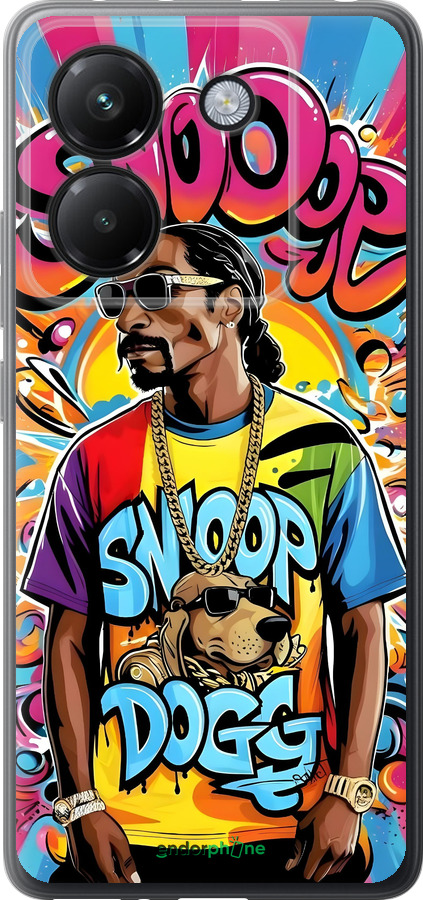 Силиконовый чехол Снуп дог для Xiaomi Poco M7 Pro 5G - 6348u-3942 изображение 