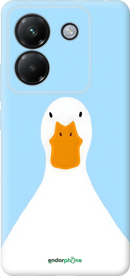 Силиконовый чехол Гусь для Xiaomi Poco M7 Pro 5G - 6350u-3942 изображение 