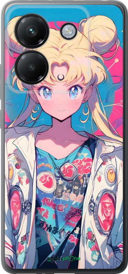 Силіконовий чехол Сейлор Мун 2 для Xiaomi Poco M7 Pro 5G - 6351u-3942 изображение 