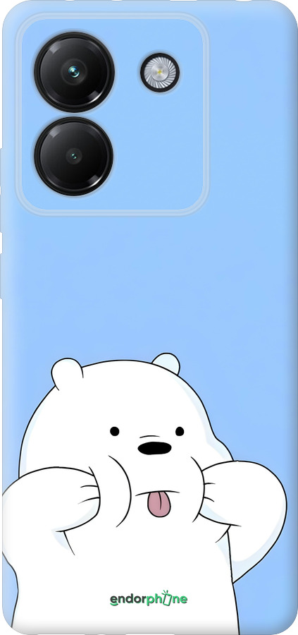 Силиконовый чехол Милый мишка для Xiaomi Poco M7 Pro 5G - 6357u-3942 изображение 