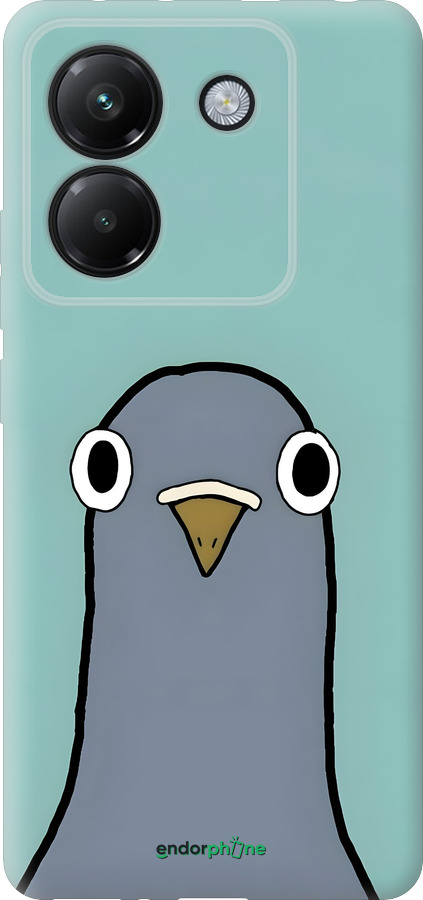 Силиконовый чехол Голубь для Xiaomi Poco M7 Pro 5G - 6388u-3942 изображение 