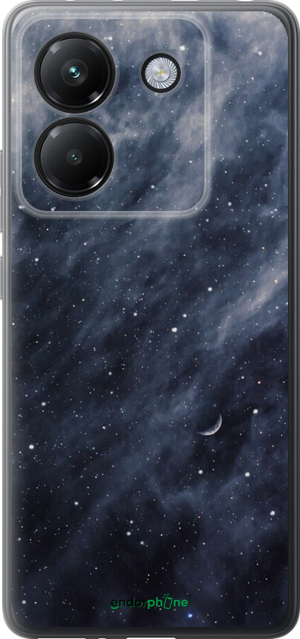 Силиконовый чехол Голубые облака, Голубая луна для Xiaomi Poco M7 Pro 5G - 6398u-3942 изображение 