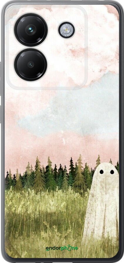 Силиконовый чехол Привидение для Xiaomi Poco M7 Pro 5G - 6401u-3942 изображение 